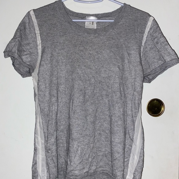 ecru Tops - Cashmere and Silk Ecru Tee